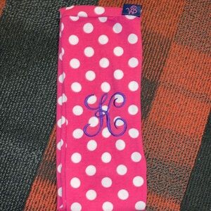 Personalized monogram-style “K” scarf! 🧣